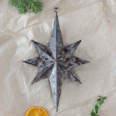 Small Vintage Star Decoration 12cm