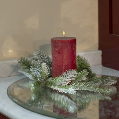 Frosted Fir Candle Ring