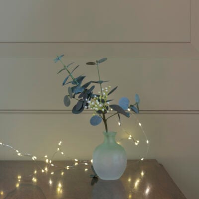 Eucalyptus & White Flower Sprig
