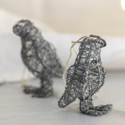 Wire Penguin Hanging Decoration