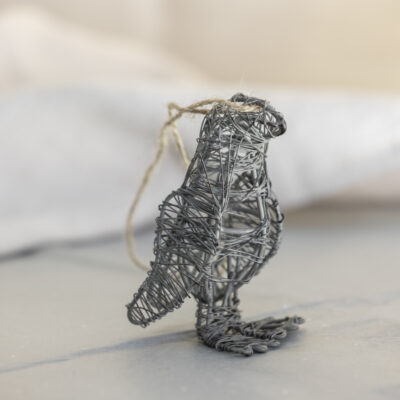 Wire Penguin Hanging Decoration