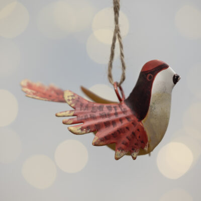 Decorative Hanging Bird Decoration Red