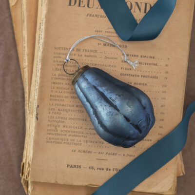 Pear Bauble Ice Blue