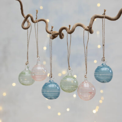 Assorted Glass Decorative Baubles