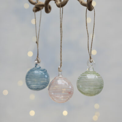 Assorted Glass Decorative Baubles