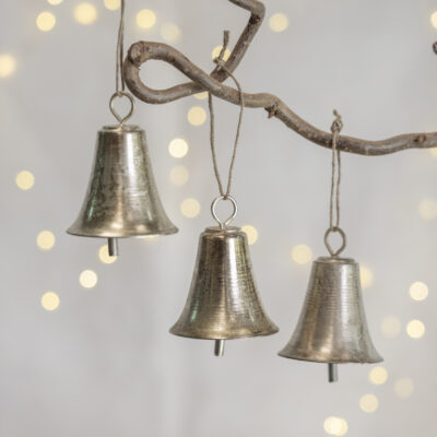 Bell Decoration Antique Silver
