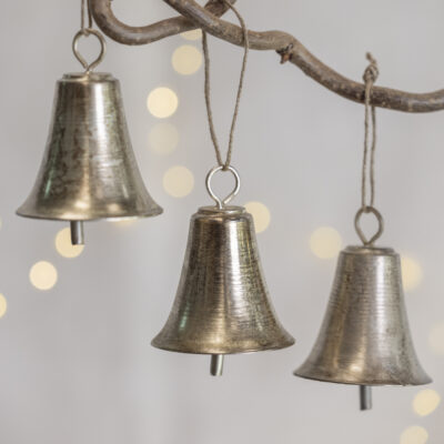 Bell Decoration Antique Silver