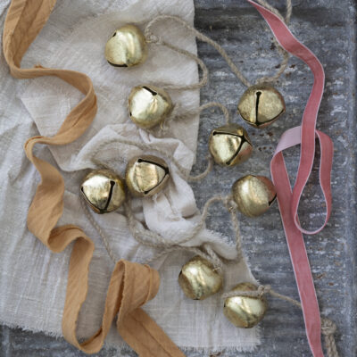 Gold Bell Garland Antique Gold