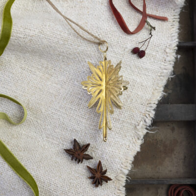 3D Hanging Star Decoration Gold