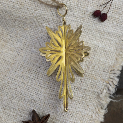 3D Hanging Star Decoration Gold