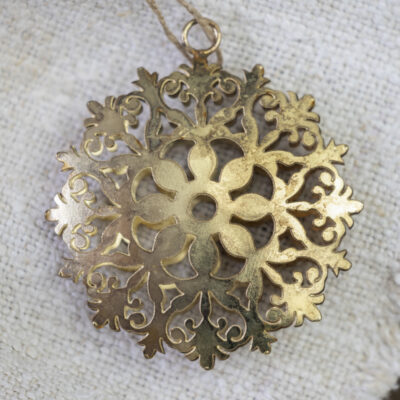 Decorative Snowflake Hanging Decoration Gold
