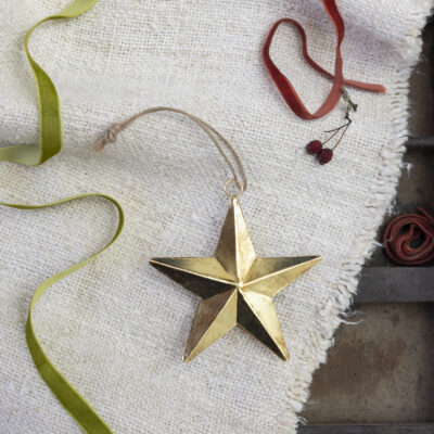 Star Hanging Decoration Gold