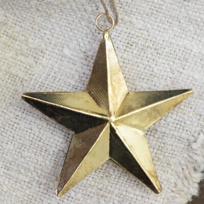 Star Hanging Decoration Gold