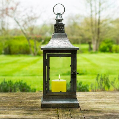 Lantern Genevieve Antique Silver