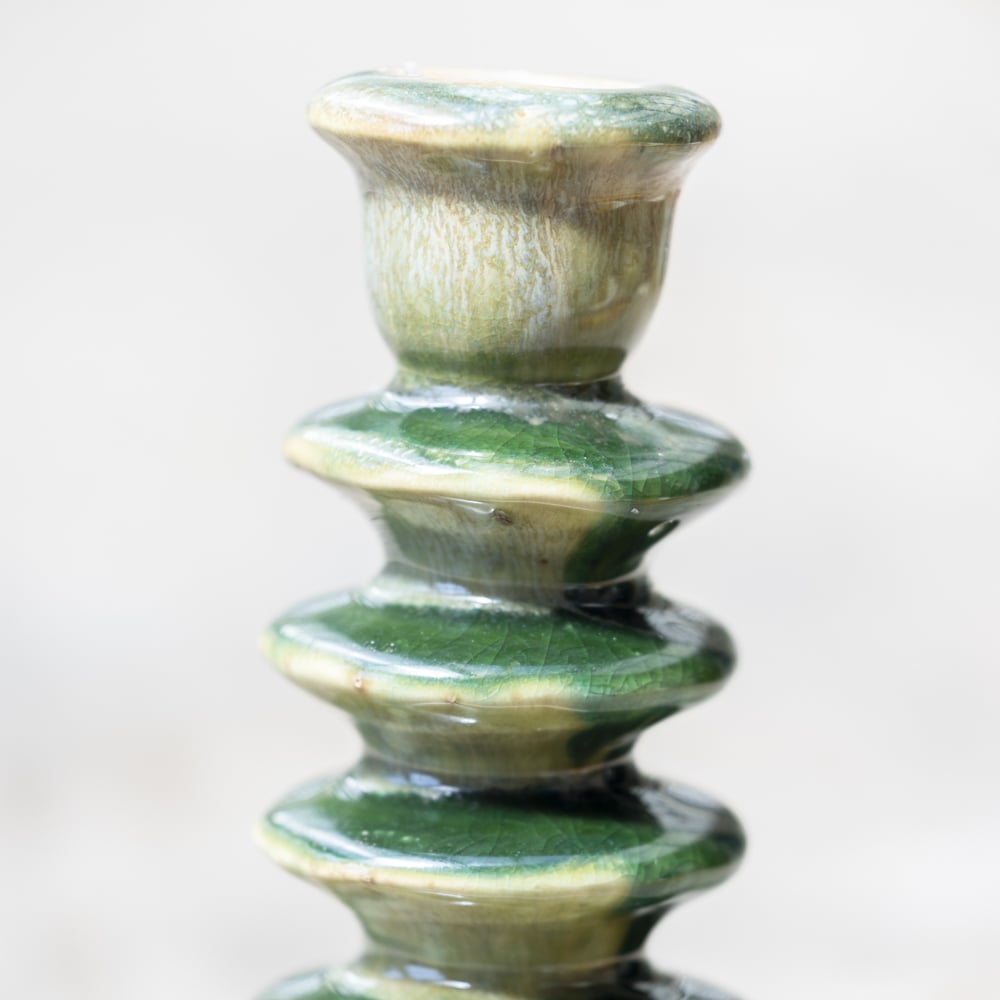 Glazed Candlestick Green - Image 3